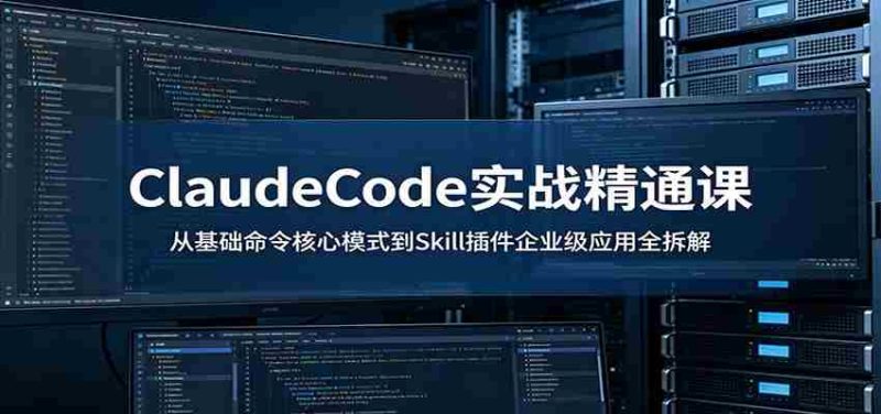 ClaudeCode实战精通课:从基础命令核心模式到Skill插件企业级应用全拆解-中薪网