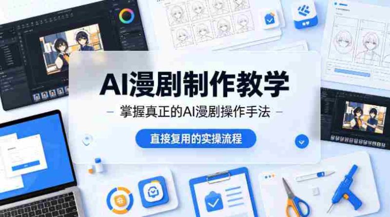 AI漫剧制作教学，带你掌握真正的AI漫剧操作手法，直接复用的实操流程-中薪网
