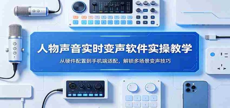 人物声音实时变声软件实操教学:从硬件配置到手机端适配,解锁多场景变声技巧-中薪网