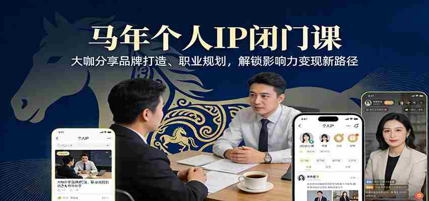 马年个人IP闭门课，大咖分享品牌打造、职业规划，解锁影响力变现新路径-中薪网
