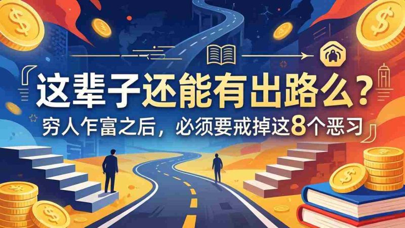 (18214期)关于人生两篇付费文章【这辈子还能有出路么?】【穷人乍富之后,必须要戒掉这8个恶习】-中薪网