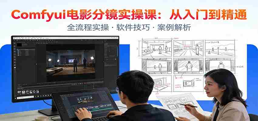ComfyUI电影分镜实操课：分镜一致性，全流程AI视频制作，零基础也能做专业分镜-中薪网