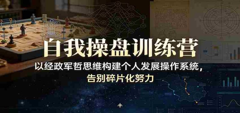 自我操盘训练营:以经政军哲思维构建个人发展操作系统,告别碎片化努力-中薪网