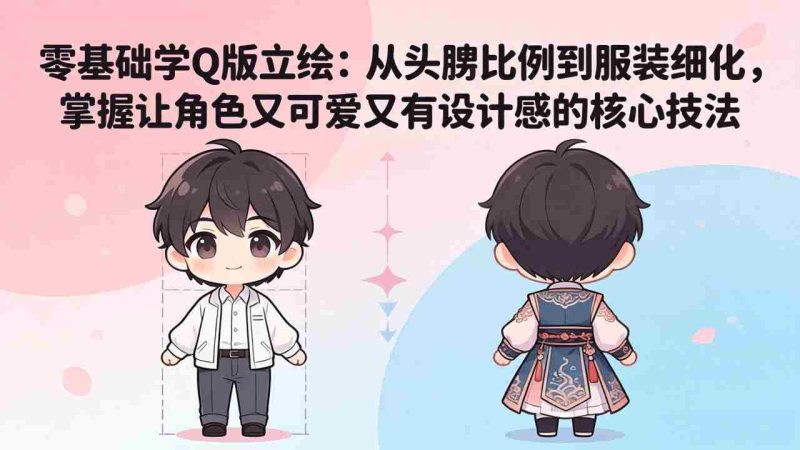 （18036期）零基础学Q版立绘：从头身比例到服装细化，掌握让角色又可爱又有设计感的核心技法-中薪网