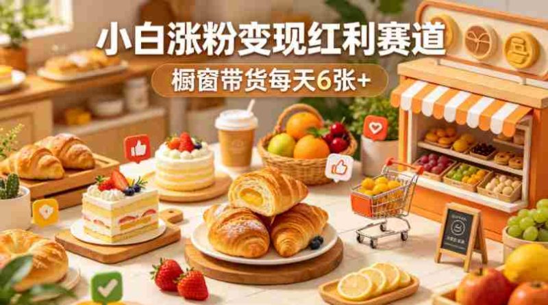 AI美食定格动画视频,小白涨粉变现红利赛道,橱窗带货每天6张+-中薪网