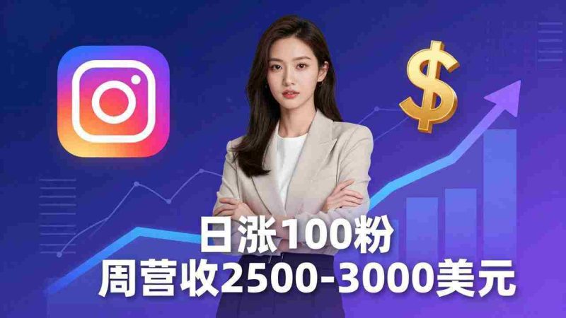 (18299期)想做数字产品?Sheri亲授:日涨100粉、每周2500至3000美元的营收,Instagram躺着赚-中薪网