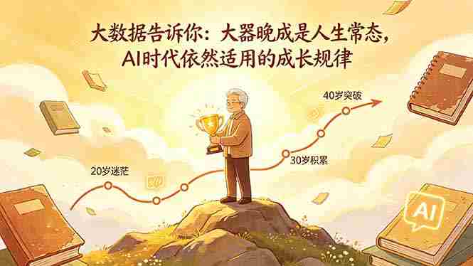 (18288期)付费文章:大数据告诉你:大器晚成是人生常态,AI 时代依然适用的成长规律-中薪网