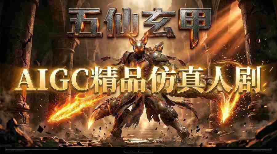 AIGC精品仿真人短剧教学，以五仙玄甲风为例展示保姆级实操教学-中薪网