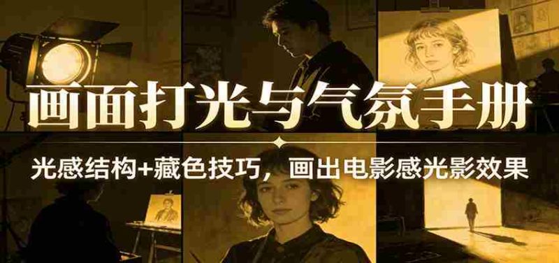 画面打光与气氛手册:光感结构+藏色技巧,画出电影感光影效果-中薪网