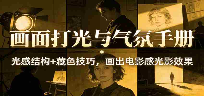 画面打光与气氛手册：光感结构+藏色技巧，画出电影感光影效果-中薪网