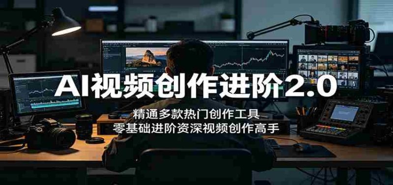 AI视频创作进阶2.0：精通多款热门创作工具，零基础进阶资深视频创作高手-中薪网