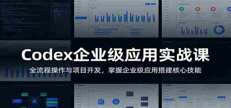 Codex企业级应用实战课:全流程操作与项目开发,掌握企业级应用搭建核心技能-中薪网