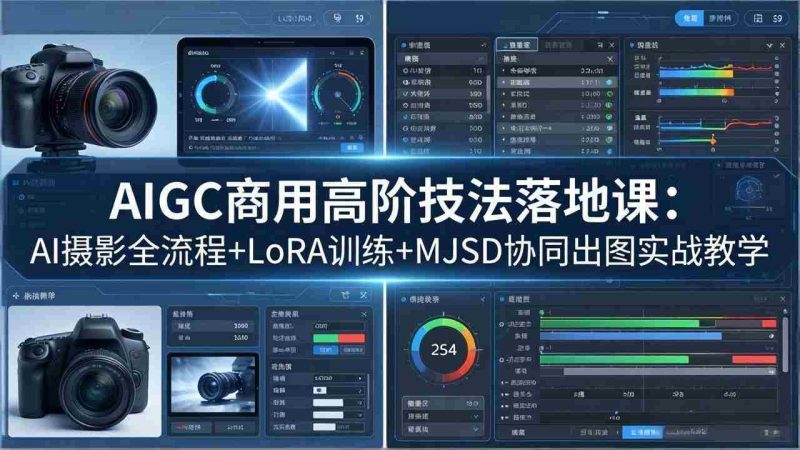 (18254期)AIGC商用高阶技法落地课:AI摄影全流程+LoRA训练+MJSD协同出图实战教学-中薪网