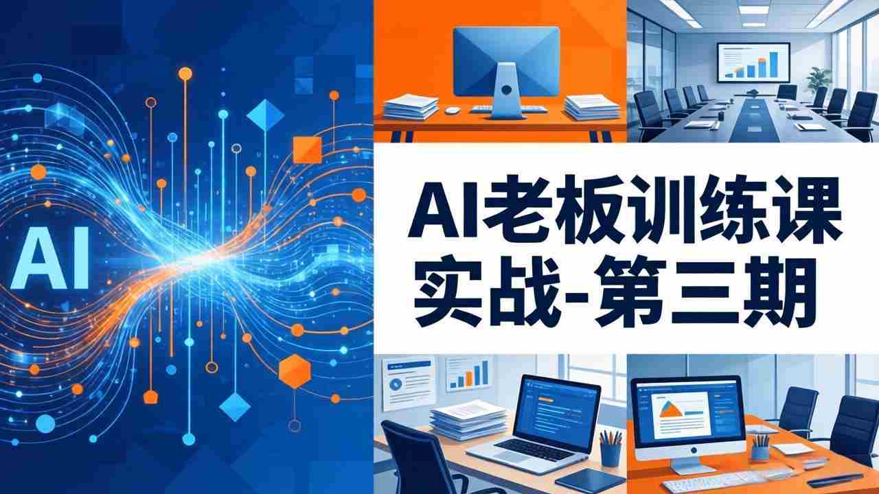 （18025期） AI老板训练课实战-第三期：AI+内容应用落地教学，从0到1打通AI变现完整路径-中薪网