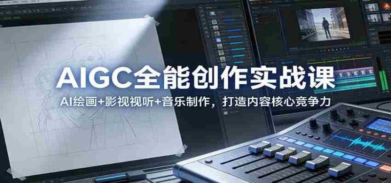 AIGC全能创作实战课:AI绘画+影视视听+音乐制作,打造内容核心竞争力-中薪网