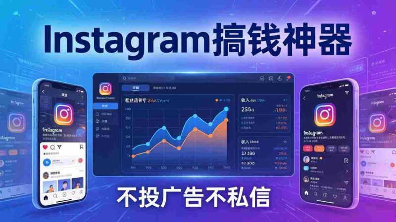 （17731期）Instagram搞钱神器：月涨6万粉+月入5万刀，不投广告不私信，靠算法+低价产品-中薪网