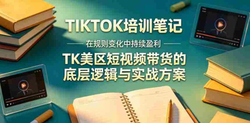 视界跨境TIKTOK4月17培训笔记,在规则变化中持续盈利,TK美区短视频带货的底层逻辑与实战方案【文档】-中薪网