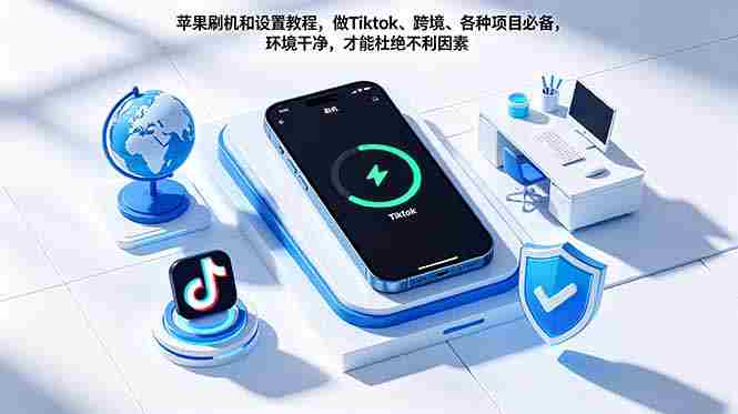 （18558期）苹果刷机和设置教程，做Tiktok、跨境、各种项目必备，环境干净，才能杜绝不利因素-中薪网