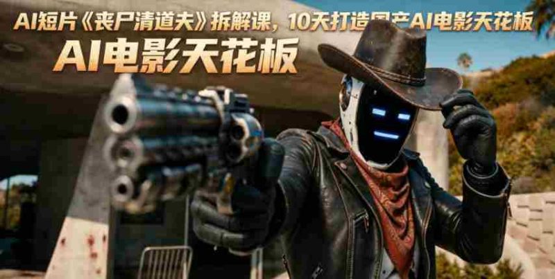 AI短片《丧尸清道夫》拆解课,10天打造国产AI电影天花板-中薪网