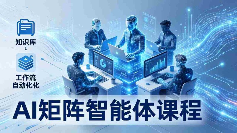 （17759期）AI矩阵智能体实战：100个数字员工批量生产内容，文本知识库+工作流自动化全搞定-中薪网