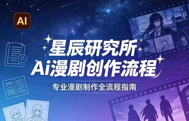 AI漫剧创作全流程指南|从工具到编剧,从流量到变现,小白也能学会的专业漫剧制作法-中薪网