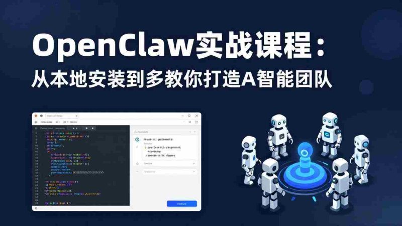 (17883期)OpenClaw实战课程:从本地安装到多Agent协同,手把手教你打造AI智能团队-中薪网