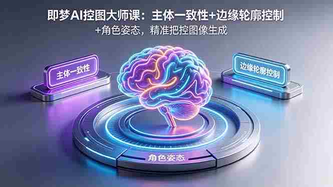 (18619期)即梦AI控图大师课:主体一致性+边缘轮廓控制+角色姿态,精准把控图像生成-中薪网