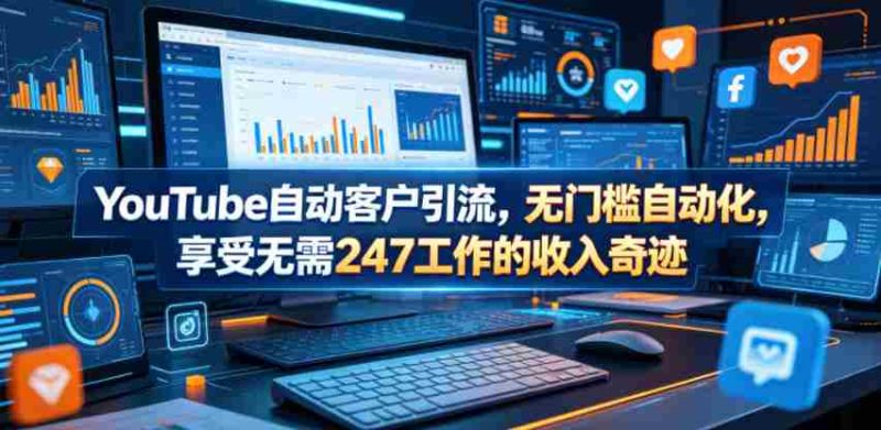 YouTube自动客户引流,无门槛自动化,享受无需247工作的收入奇迹!【原创双语字幕】-中薪网
