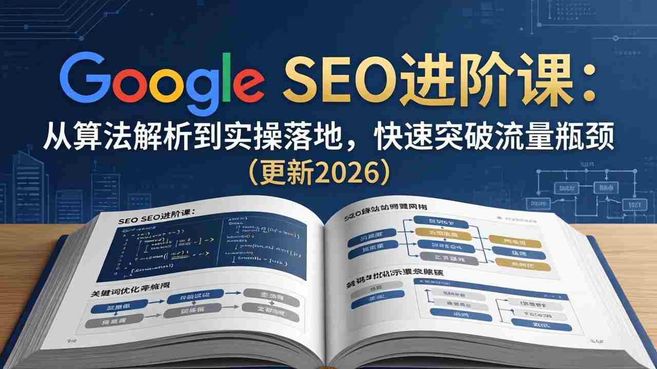 （18048期）Google SEO进阶课：从算法解析到实操落地，快速突破流量瓶颈（更新2026）-中薪网