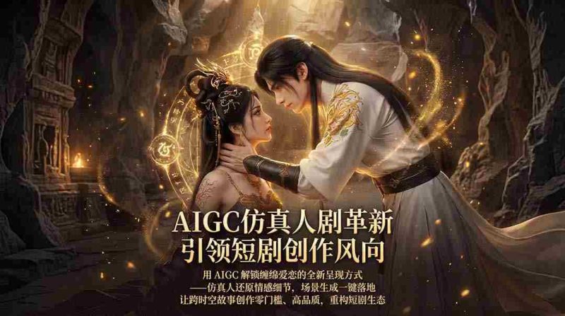 （18199期）AIGC 仿真人短剧创作革新，解锁仙侠爱恋全新呈现，一键出高质场景，零门槛打造爆款剧集-中薪网