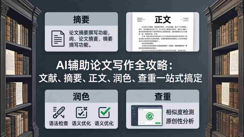 (17970期)AI辅助论文写作全攻略:文献、摘要、正文、润色、查重一站式搞定-中薪网