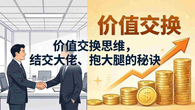 (18258期)某付费文章:价值交换思维,结交大佬、抱大腿的秘诀-中薪网