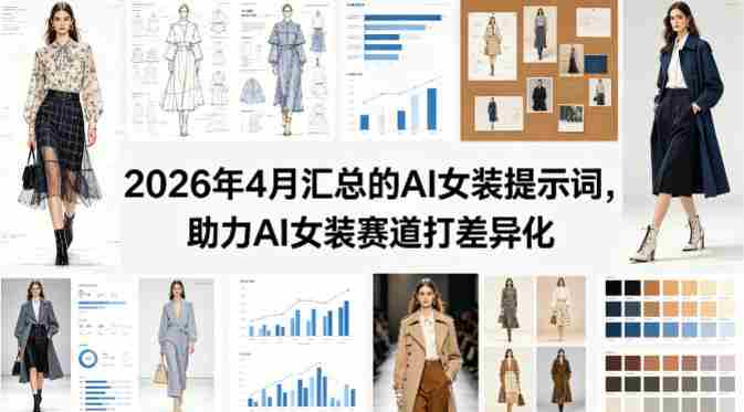 2026年4月汇总的AI女装提示词，助力AI女装赛道打差异化-中薪网
