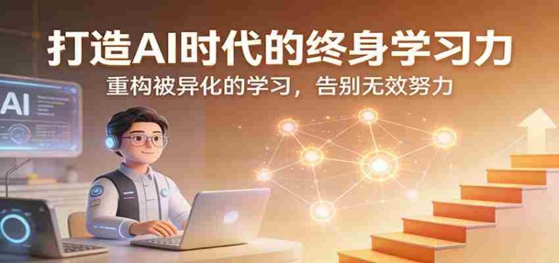 打造AI时代的终身学习力:重构被异化的学习,告别无效努力-中薪网
