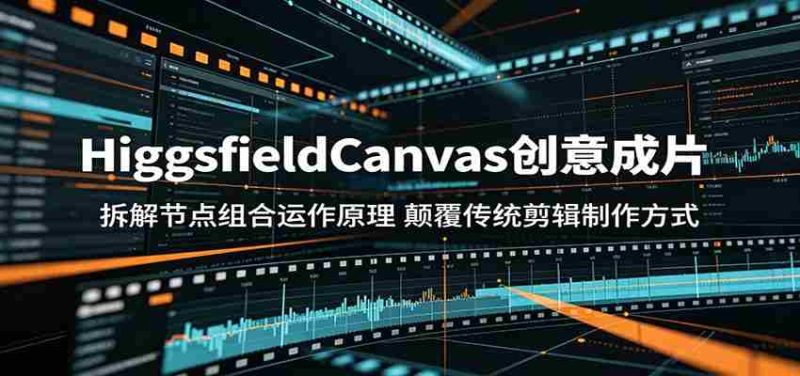HiggsfieldCanvas创意成片:拆解节点组合运作原理,颠覆传统剪辑制作方式-中薪网