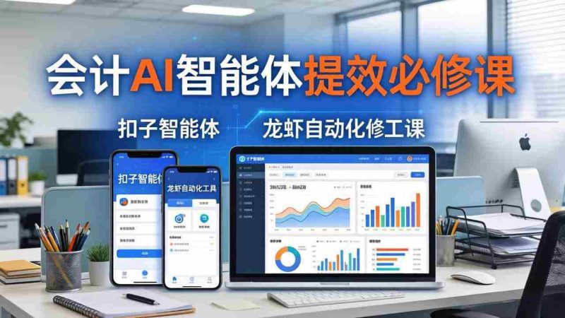 (18151期)财务会计AI智能体提效必修课:扣子智能体+龙虾自动化+报表分析,一站式提升财务工作效率-中薪网