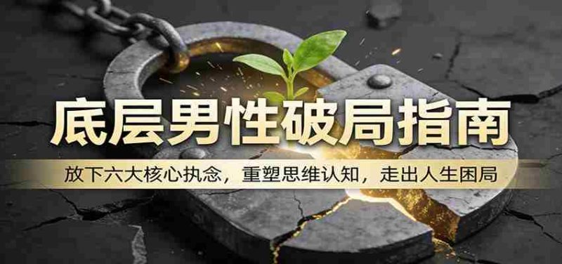 底层男性破局指南：放下六大核心执念，重塑思维认知，走出人生困局-中薪网