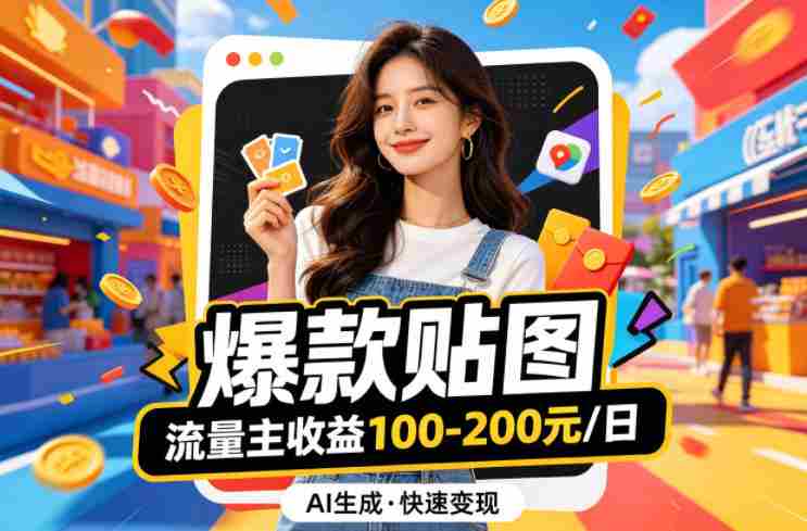 借助AI生成爆款贴图做公众流量主,当日收益100-200-中薪网