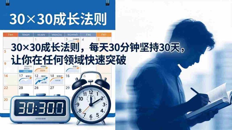 (18057期)付费文章:30×30成长法则,每天30分钟坚持30天,让你在任何领域快速突破-中薪网