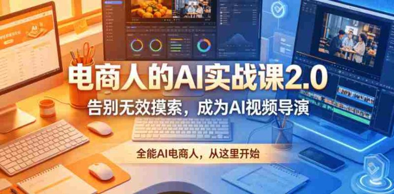 电商人的AI实战课2.0,告别无效摸索,成为AI视频导演,全能AI电商人,从这里开始-中薪网