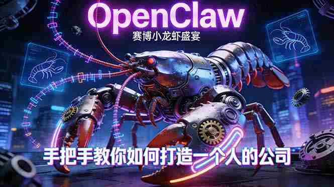 (17684期)OpenClaw,小龙虾-从产品到爆款的成长之路,手把手教你如何打造一个人的公司-中薪网