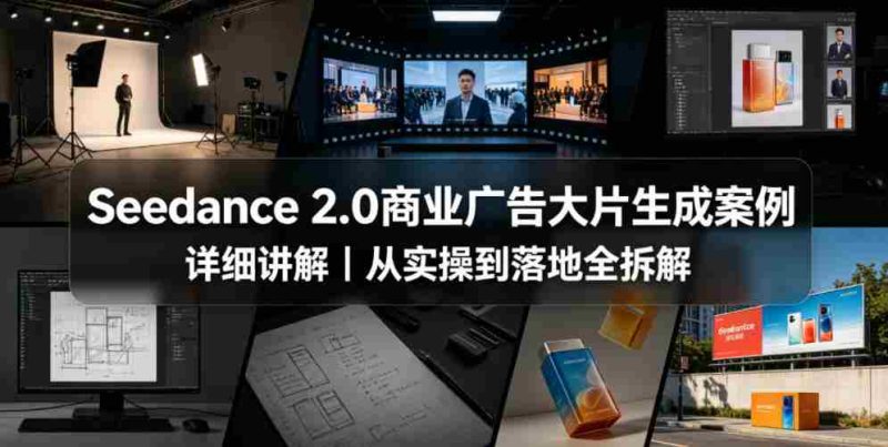Seedance 2.0商业广告大片生成案例详细讲解|从实操到落地全拆解-中薪网