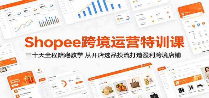 Shopee跨境运营特训课:三十天全程陪跑教学,从开店选品投流打造盈利跨境店铺-中薪网