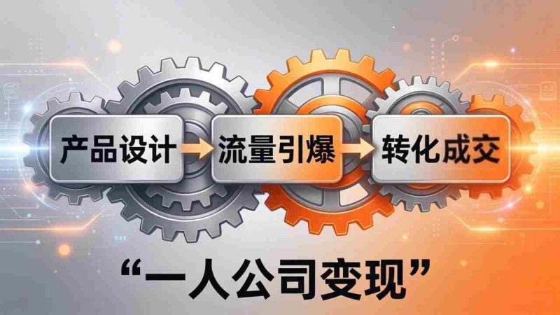 (17864期)一人公司变现全攻略:产品设计+流量引爆+转化成交,打造不受年龄限制的长期事业-中薪网