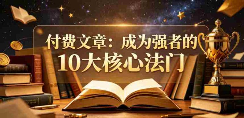 付费文章:成为强者的10大核心法门-中薪网