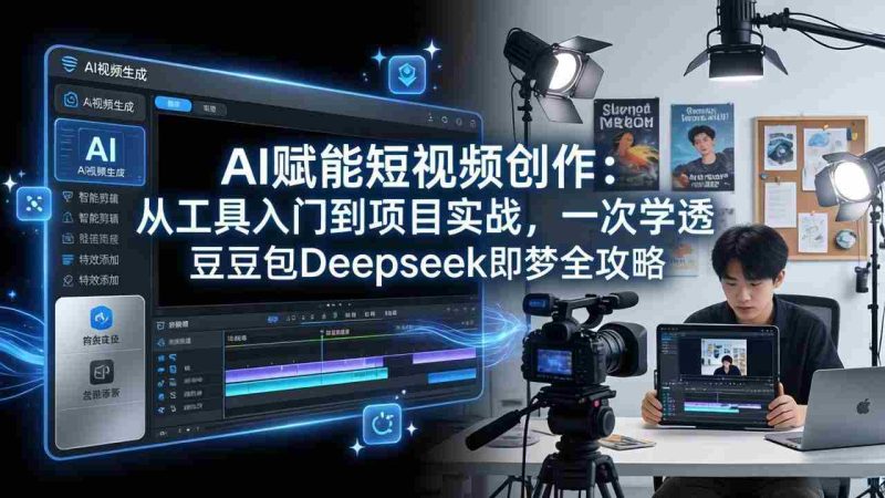(17762期)AI赋能短视频创作:从工具入门到项目实战,一次学透豆包Deepseek即梦全攻略-中薪网