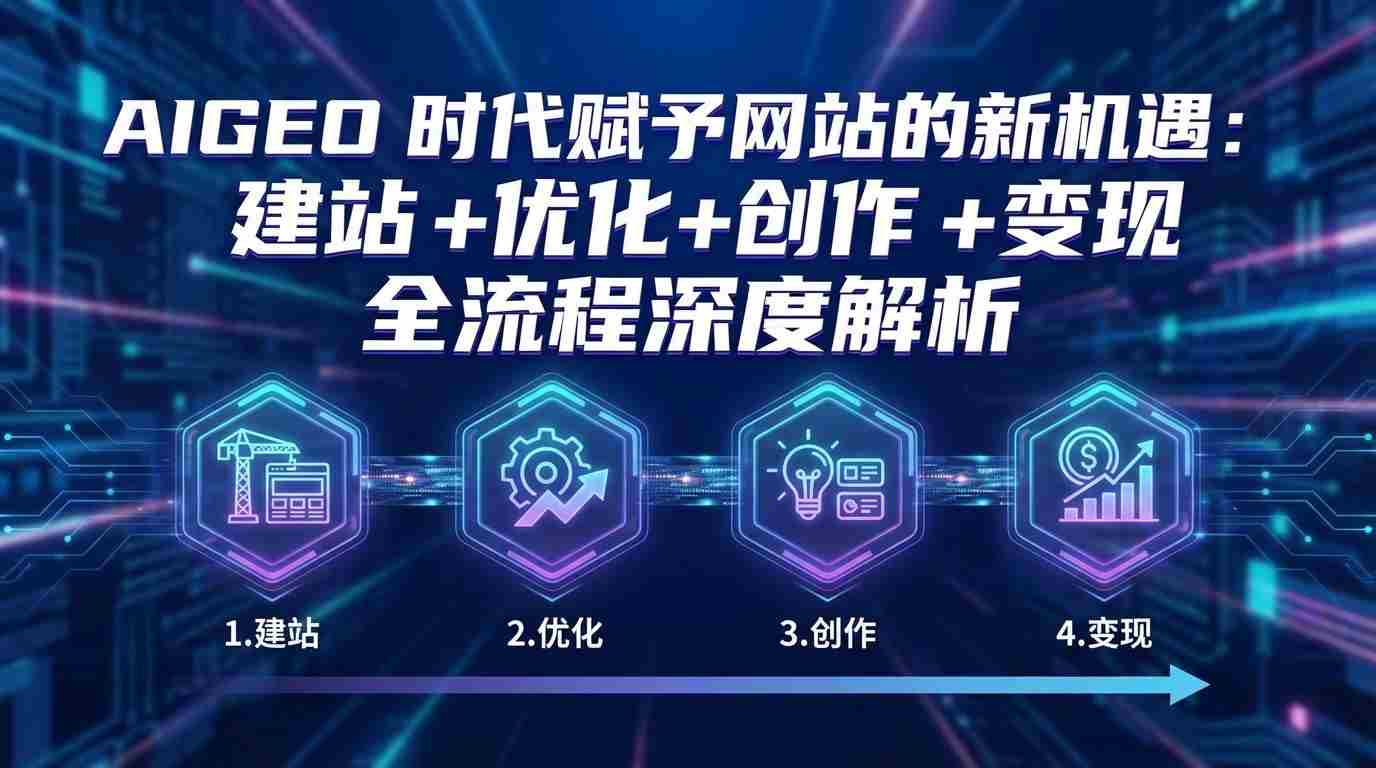 AIGEO+时代赋予网站的新机遇：建站+优化+创作+变现+全流程深度解析-中薪网