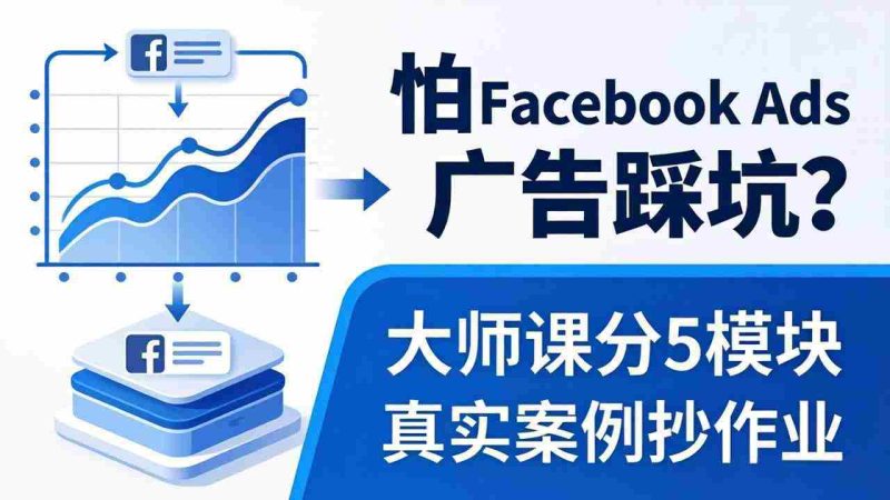 (18174期)怕 Facebook Ads 广告踩坑?大师课分 5 模块教你做广告、搞扩量,还带真实案例抄作业!-中薪网