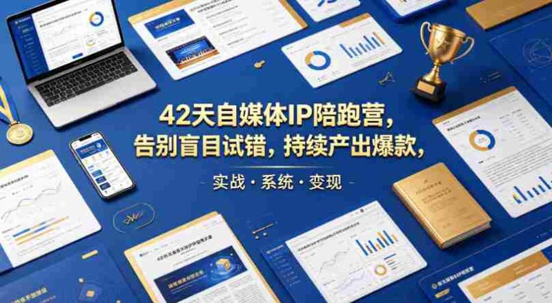 42天自媒体IP陪跑营,告别盲目试错,持续产出爆款,实战·系统·变现(更新2026)-中薪网