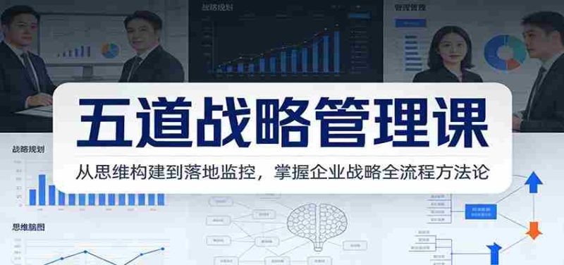 五道战略管理课:从思维构建到落地监控,掌握企业战略全流程方法论-中薪网